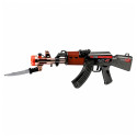 Karabin AK47 Broń Na Baterie Rekwizyt Nóż Efekt Dymny Światła Dźwięki