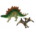 Zestaw Figurek Dinozaur Stegosaurus , Pteranodon