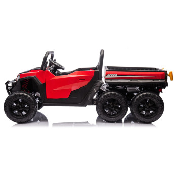 Pojazd Na Akumulator 6 Kół XB-1038A 4x4 24V Czerwony