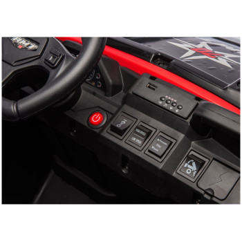 Pojazd Na Akumulator 6 Kół XB-1038A 4x4 24V Czerwony