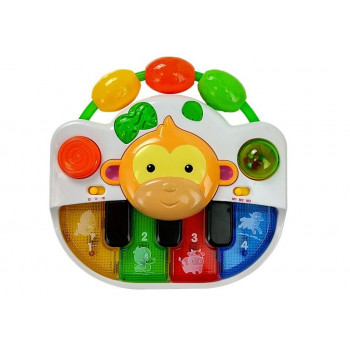 Pianinko z Małpką dla Niemowlaka Dźwięk Światła