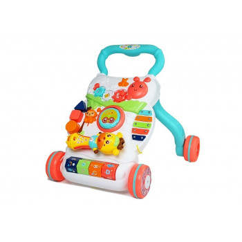 Pchacz Edukacyjny dla Niemowlęcia z interaktywnym mikrofonem