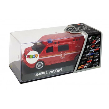 Auto Straż Pożarna z Naciągiem ze światłami i dźwiękiem