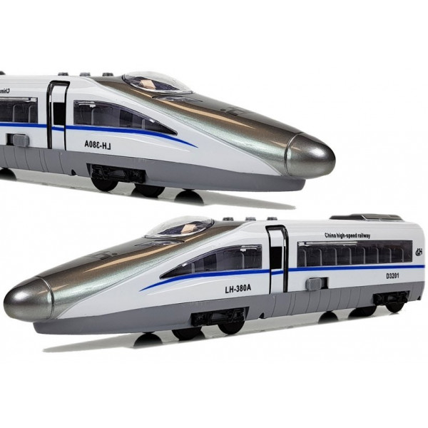 Pociąg Pendolino z Naciągiem Biały z Dźwiękiem i Światłami