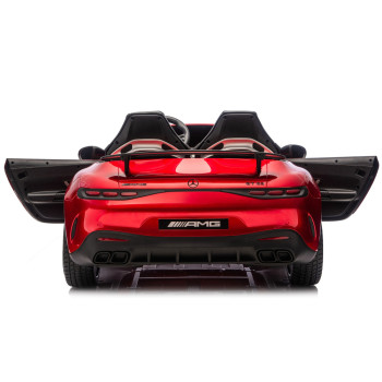 Auto Na Akumulator Mercedes GT63 AMG DK-GT63 24V LCD Czerwony Lakierowany