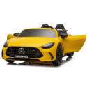 Auto Na Akumulator Mercedes GT63 AMG DK-GT63 24V LCD Żółty