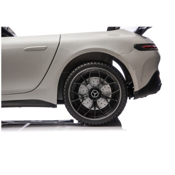Auto Na Akumulator Mercedes GT63 AMG DKGT63 24V LCD Lakierowany Jasno Szary