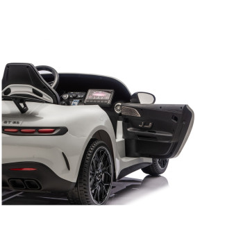 Auto Na Akumulator Mercedes GT63 AMG DKGT63 24V LCD Lakierowany Jasno Szary