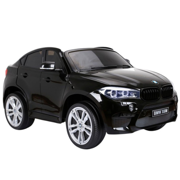 Auto Na Akumulator Nowe BMW X6M SUV Światła LED MP3 Czarne Lakierowane