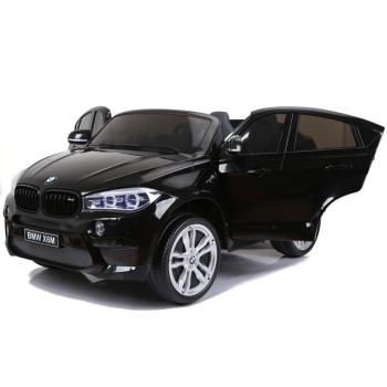 Auto Na Akumulator Nowe BMW X6M SUV Światła LED MP3 Czarne Lakierowane
