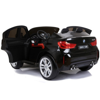 Auto Na Akumulator Nowe BMW X6M SUV Światła LED MP3 Czarne Lakierowane