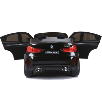 Auto Na Akumulator Nowe BMW X6M SUV Światła LED MP3 Czarne Lakierowane