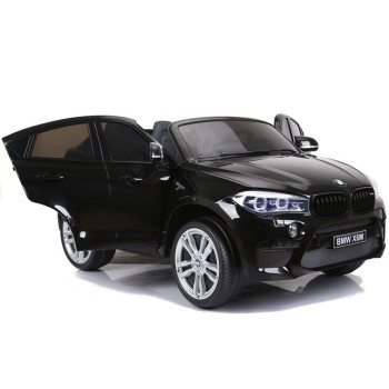 Auto Na Akumulator Nowe BMW X6M SUV Światła LED MP3 Czarne Lakierowane