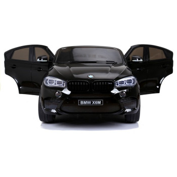 Auto Na Akumulator Nowe BMW X6M SUV Światła LED MP3 Czarne Lakierowane