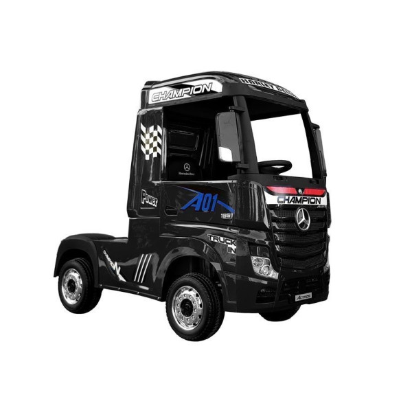 Auto Mercedes Actros Czarny Lakierowany Ciężarówka Dla Dzieci Pilot LED MP4
