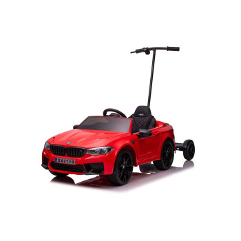Auto Na Akumulator BMW M5 Z Platformą Dla Rodzica Czerwone Lakierowane