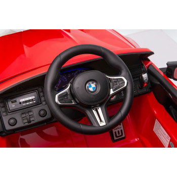 Auto Na Akumulator BMW M5 Z Platformą Dla Rodzica Czerwone Lakierowane