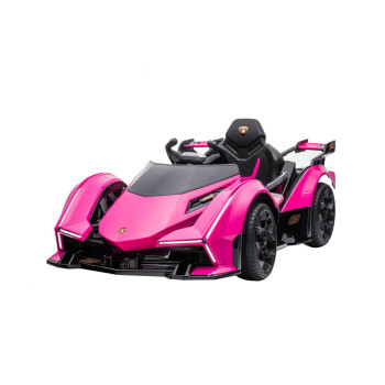 Samochód Na Akumulator Lamborghini GT HL528 Światła LED MP3 Pilot Rózowy