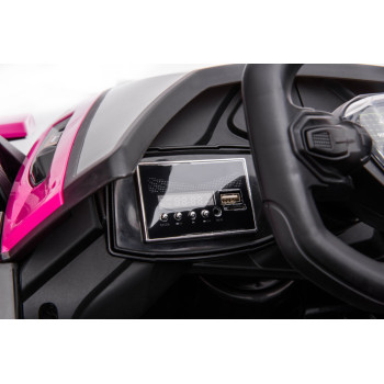 Samochód Na Akumulator Lamborghini GT HL528 Światła LED MP3 Pilot Rózowy