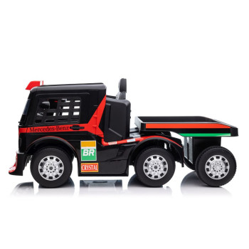 Auto Na Akumulator Mercedes + Naczepa XMX622B Światła LED Czerwony LCD