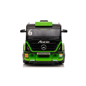 Auto Na Akumulator Ciężarówka Mercedes + Naczepa XMX622B Zielony LCD