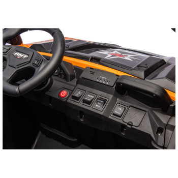 Pojazd Na Akumulator 6 Kół XB-1038A 4x4 24V Pomarańczowy