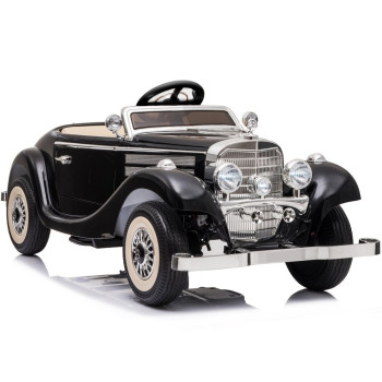 Auto Na Akumulator Mercedes 540K Klasyk Premium Światła LED MP3 Czarny