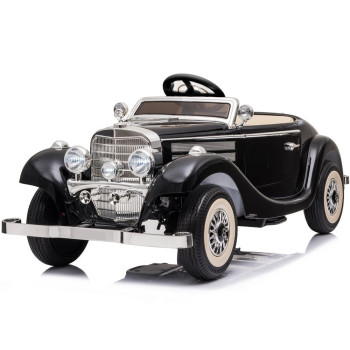 Auto Na Akumulator Mercedes 540K Klasyk Premium Światła LED MP3 Czarny