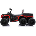 Quad Na Akumulator ATV 6 Kół Z Przyczepką JC606 24V 4x4 Czerwony