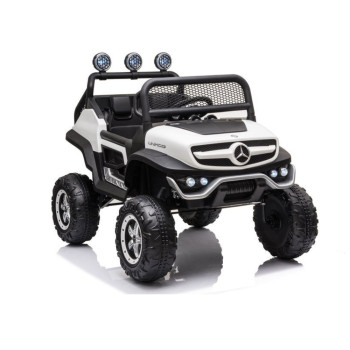 Pojazd na Akumulator Mercedes Unimog S Światła LED MP3 Pilot Biały