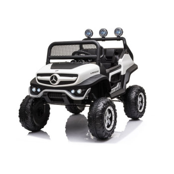 Pojazd na Akumulator Mercedes Unimog S Światła LED MP3 Pilot Biały