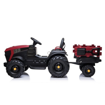 Traktor z Przyczepą Na Akumulator BDM0925 Koła EVA MP3 Czerwony