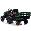 Traktor z Przyczepą na akumulator BDM0925 Zielony Wojskowy