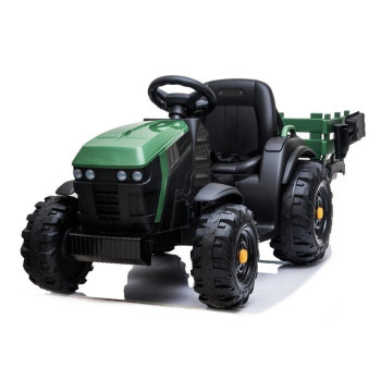Traktor z Przyczepą na akumulator BDM0925 Zielony Wojskowy