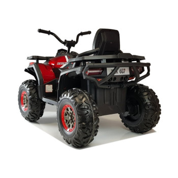 Quad na Akumulator XMX607 Światła LED MP3 Czerwony Lakier