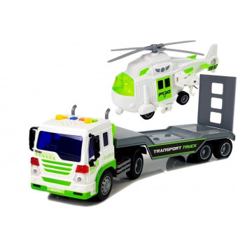Auto Transporter na Baterie 1:16 z Helikopterem