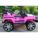 Auto na Akumulator S2388 Jeep Różowy 4x45W