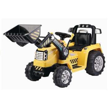 Traktor Koparka Na Akumulator ZP1005 Dla Dzieci Z Ruchomą Łyżką Żółta