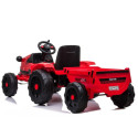 Traktor na Akumulator z Przyczepą CH9959 Światła LED Pilot Radio Czerwony