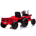 Traktor na Akumulator z Przyczepą CH9959 Światła LED Pilot Radio Czerwony
