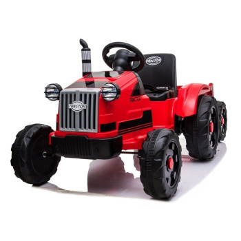 Traktor na Akumulator z Przyczepą CH9959 Światła LED Pilot Radio Czerwony