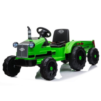 Traktor na Akumulator z Przyczepą CH9959 Zielony