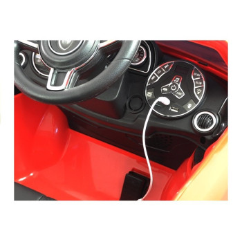 Auto Pojazd Na Akumulator HL1538 Pilot Światła LED MP3 Czerwone