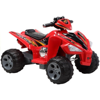 Quad Pojazd Na Akumulator Dla Dziecka Terenowy Światła LED MP3 Czerwony