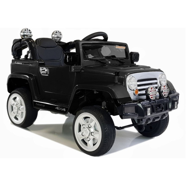 Auto na Akumulator Jeep JJ245 Dla Dzieci Światła LED MP3 Pilot Czarny