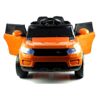 Auto na Akumulator HL1638 Dla Dzieci Światła LED MP3 Pilot Pomarańczowe