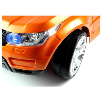 Auto na Akumulator HL1638 Dla Dzieci Światła LED MP3 Pilot Pomarańczowe