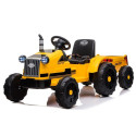 Traktor na Akumulator z Przyczepą CH9959 Światła LED Pilot Radio Żółty