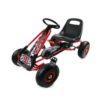 Gokart Czerwony A-15 Pompowane Koła
