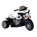 Motor na Akumulator Trójkołowy JT568 Policja Dla Dzieci Światło LED Czarny